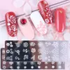 1 stks Nail Stamping Platen Bloem Blad Geometrie Dieren Image Stamp Templates DreamCatch Manicure Print Stencil Tools Lystzn01-12