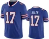 Josh Allen Matt Milano Jersey de fútbol von Miller Cook Dalton Kincaid Jim Kelly Dawson Knox Kaiir Elam Damar Hamlin