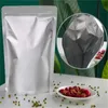 Hersluitbare geurbestendige voedselzakken aluminiumfolie stand-up tas hersluitbare rits verpakking pouch