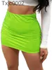 Skirts Women Pu Miniskirts Designer Slim Sexy Bright Leather Bag Hip Short Skirt Spring and Autumn New Fashion 2022 Trends Xs-xl 10 Colours