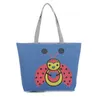 Shopping bag in tela con cerniera Sacs A Provisions Pour Femm Soft Touch Dandelion Bee Printing Casual Carry Eco Folding Women Tote Bag