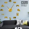 PlayStation Gaming 3D DIY relógio de parede Modern Gamer Acrílico relógio relógio moda casa parede arte decoração popular jogo presente para kid 201118