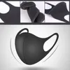 10000 piezas Paquete individual Máscara de diseñador Cara negra Cubierta de la boca Pm2.5 Respirador A prueba de polvo Lavable Máscaras de seda de hielo reutilizables para adultos
