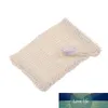 1pc Bekväm Bubbla Blister Mesh Tvål Saver Foaming Bag Mode Trevlig Naturlig Ramie Dusch Exfoliator Svamp Påse Nät