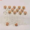 Sevimli cam şişeler küçük el sanatları kavanoz mantarlar ile 50 adet 22 * ​​70 * 12.5mm 18 mlhigh nitelik