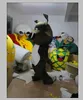 2019 fábrica quente Black Dog traje da mascote dos desenhos animados dos desenhos animados grande cabeça hound caráter Roupa Halloween festival partido do vestido extravagante