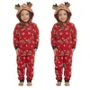 Christmas Matching Family Outfits 2020 Father Son Romper Baby Mother Daughter Cotton Clothes Family Looking Jumpsuit Pajamas LJ201111