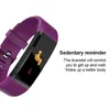 ID115 plus smart armbandsarmband Fitness Tracker Watch Heart Rate Health Monitor Wristband Universal Android Mobiltelefon Personlighet Mode