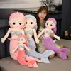 kawaii cartoon Starfish Mermaid plush pillow giant cute soft princess mermaid plush toy girl child sleeping companion doll gift 575336675