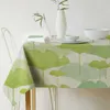 Simanfei Waterproof Table Cloth Nordic Leaves Linen Tea Table Cover Oilcloth On The Table Home Decoration Rectangle Tablecloth T200707