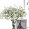 Livraison gratuite 58 cm rustique artificielle bébé souffle fleur PU mariage fleur décor pour la fête à la maison cadeau de Noël gypsophile 21 pcs 201201