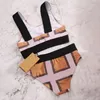 Girl Swimwear Kids Designer Swimsuits Children Bikinis Girls Fashion Two-pieces Set Letter Striped Plaid Printed Swim Suits