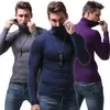 Long sleeve T Shirt Men Turtleneck modal tshirt tight elastic tees soft and breathable 220309