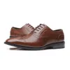 Handmade Flat Leather Oxs Laceup Business Formal Men Dress Shoes Y200420 GAI GAI GAI