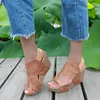 Escarpins d'été talons hauts plate-forme sandales à talons compensés pour femmes compensées 9 cm talon haut bouche de poisson rétro chaussures pour femmes plate-forme Sandalias