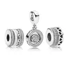 Autentyczne 925 Sterling Silver European Koraliki Charms Oryginalne pudełko na Pandora Charms Akcesoria do tworzenia biżuterii