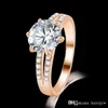wedding ring Engagement Ring 18K Gold Gold Plated Champagne Erstwhile Memory Design Gemstone Rings