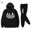 2021 NYA MENS Fashion Sports Suit Hooded Hoodie + Jogging Casual Long Pants Stranger Things Print Design Män toppar S-4XL G1222 0HY6