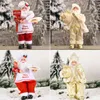 Santa Claus Doll Christmas Ornaments Merry Decor for Home Table Navidad Natal Cristmas Gifts Happy Year Y201020