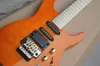 Orange Body Electric Gitarr med Tremolo Bridge, Golden Hardware, Maple Fingerboard, SSH Pickups, kan anpassas