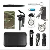 20 Set Multifunction Outdoor EDC Tool Kit SOS Survival Tool Outdoor Gear Storage Box Kit with Tactical Pen Flashlight Bracelet9296154