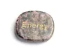 1 kawałek Mały rozmiar naturalny czakra lapis ametyst Agat Tiger Eye Kamień wygrawerowany kryształ reiki energia inspirujące pozytywne słowo