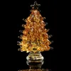 Crystal Glass Christmas Tree Festival Party Ornamentos de Decoração de Xmas de Decoração #3 Y201020