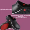 Unisex Slippers Non-slip Water-proof Oil-proof Kitchen Work Chef Shoes Master Hotel Restaurant Non-lace Slip-on Casual Shoes AA220307