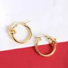 2021 New arrival Top quality round shape with knot hook earring for women engagement jewelry gift free shipping PS8658