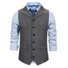 Men's Vests Fashion Suit Vest Men Formal Dress Gilet Fitness Sleeveless Jacket Wedding Waistcoat Clothing Big And Tall Size XXL Kare22