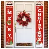 Cadılar bayramı Noel Dekorasyon Kapı Çoğaltıcı Açık Bahçe için Asılı Işareti Merry Christmas Dekorasyon Banner Duvar Kolye WVT0713