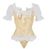 Femmes Vintage Taille minceur Brotte Bustier Bride Bride Bride Dacette Body BodySuits Steampunk Strap Corselet1