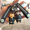Nyckelringar sälja daisy björn kapten nyckelkedja hängande mobiltelefon väska gåvor för män söta ring1