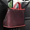 Squares Foldable Bags Mesh Cloth Net Pocket Reticular Sacks Reds Black Car Chair Multi Functions Collapsible 7 5kn L2