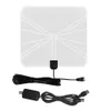 Antennas Simple Fashion HDTV Amplified Indoor Digital TV Aerial with High Gain HDTV 50 Miles Reception Range Home Use