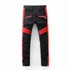 Mens Jeans Top High Quality Designer Luxury Denim Men Fashion Biker Hole Ripped Tie Dye Man Populära Hip Hop Jean Pants