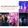 DJ Equipment 4 In1 Laser Lighting Flash Strobe Pattern Butterfly Derby DMX512 LED -verlichtingslamp Disco KTV Stage Licht vier functie330J