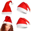 Nuovo cappello rosso da Babbo Natale in peluche ultra morbido, cappello di Natale, decorazione natalizia, per bambini, decorazioni per feste per adulti