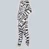 UJWI Moda Erkekler / Kadınlar 2 Parça Eşofman Seti Harajuku 3D Siyah iken Zebra Unisex Hoodies Spor Pantolon Suit Fitness Giysileri 201201