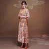 High Quality Silvery white Red Dragon gown show Special clothing bride dress female chinese style marriage Traditional dress