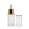 Foundation Cosmetic Essence OIl Bottles 20ml Round Frosted Glass Clear Head Dropper Empty Bottle Refillable Makeup Tool