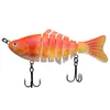 Iscas de pesca para baixo 10 cm 16g 7 segmento mulit concebido swimbaits baixo lento afundando hard tackle kits lifelike