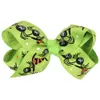 Baby Halloween Barrettes Grosgrain Ribbon Bows with Clip Girls Kids Ghost Pumpkin barrette Girl Pinwheel Hair Clips Hair Pin Accessories QWS008