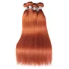 Ishow New Arrival Brazilian Virgin Hair Weave Extensions 828inch For Women 350 Silky Straight Orange Ginger Color Remy Human Hai357820664