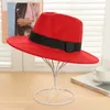 Wide Brim Hats Bauhinia Brand Big Top Hat Men And Women Jazz Black Retro Spring Autumn Winter Woolen Gentleman Top1