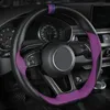 Direcção DIY mão costurado Car cobertura de volante Couro Para Kia Rio Manhã Stinger Niro Para Kia Cerato Sorento Stonic Alma Sportage