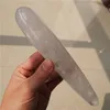 Hot sale 100% natural clear white quartz crystal wand healing crystal large long gemstone yoni massage wand as gift for women