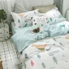 Svetanya Dinosaur Sheet Pillowcase Duvet Cover Bedding set Cotton Kids Teens Bedlinen Single Queen Full Double Size 201021