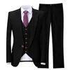 Classy Beige Wedding Smoking Suits Slim fit Bridegroom per uomo 3 pezzi Groomsmen Formal Business Outfits Party (Giacca + Vest + Pants)