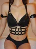 NXY SM Bondage nouveau Punk cuir sexe Lingerie harnais femmes corps jarretelles pour bas haut bretelles sangles ceinture Bdsm Toy1227